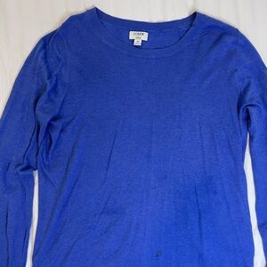 J. Crew Vibrant Blue Knit Top
